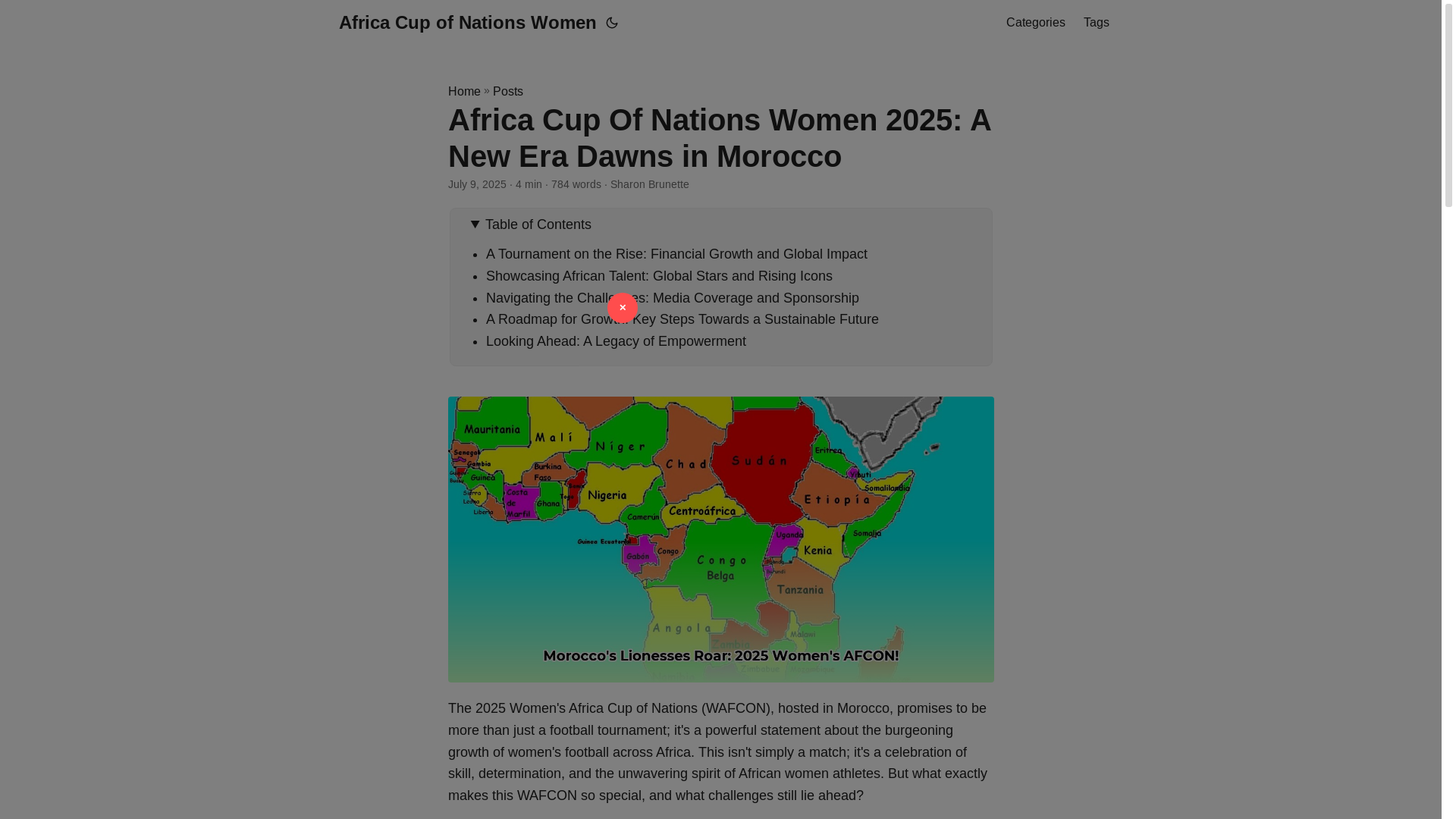 website screenshot of https://africa-cup-of-nations-women.pages.dev/