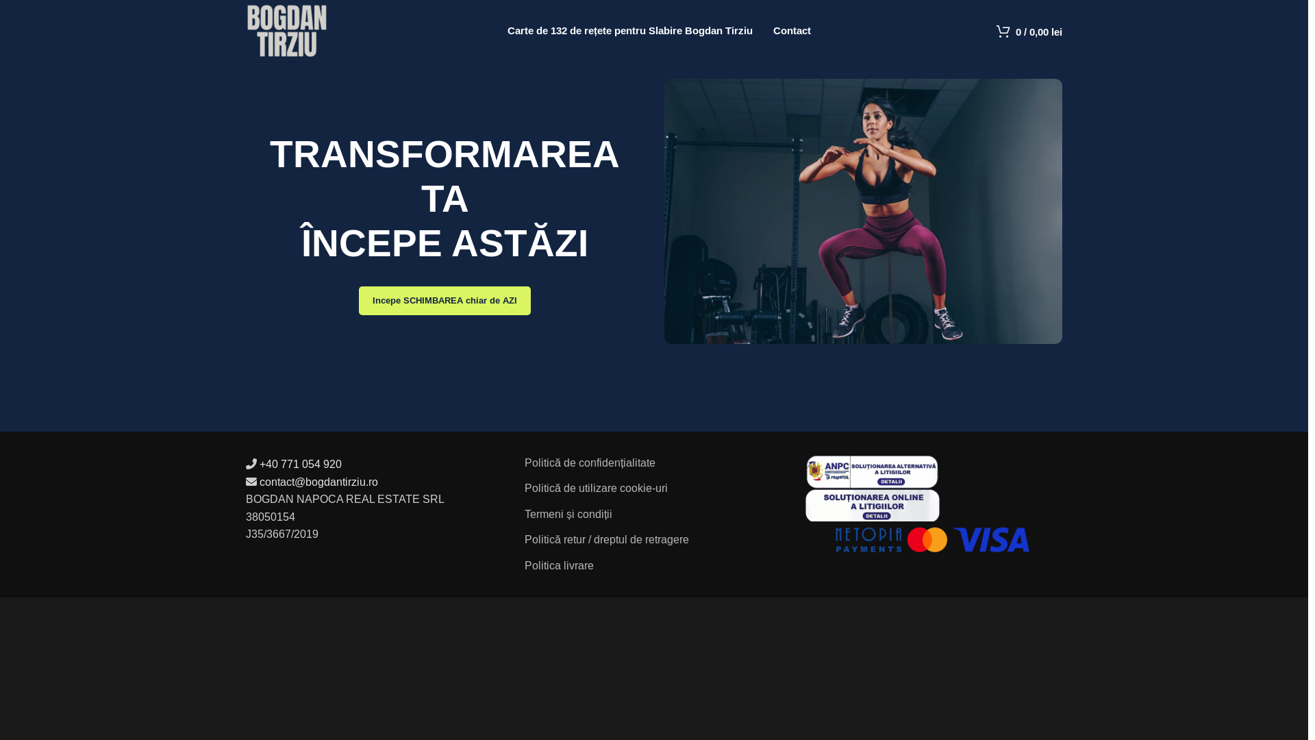website screenshot of https://bogdan-tirziu.ro/