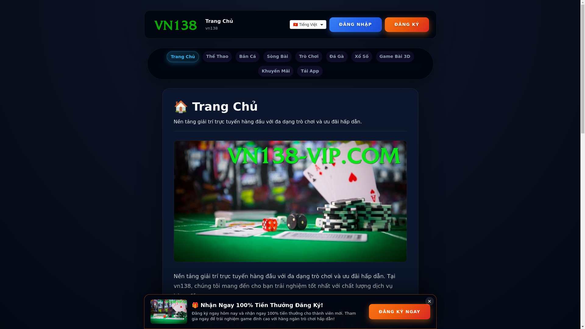 website screenshot of https://vn138-vip.com/
