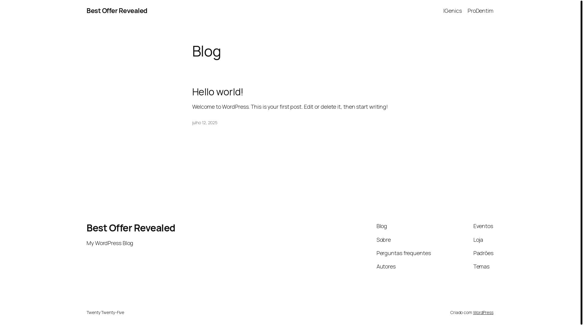 website screenshot of https://bestofferrevealed.com/