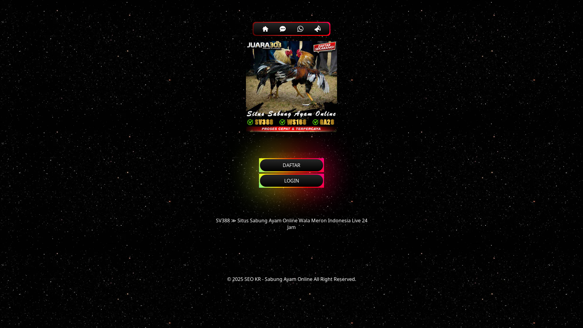 website screenshot of https://link-vip-sabung-ayam.pages.dev/