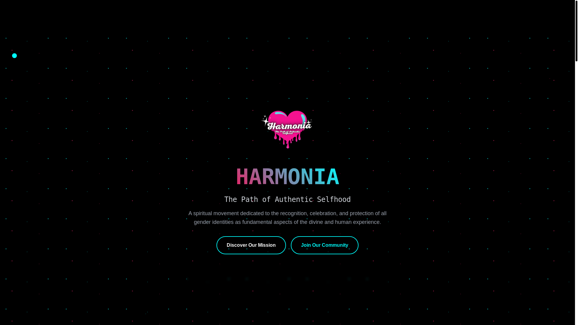 website screenshot of https://harmoniareligion.org/