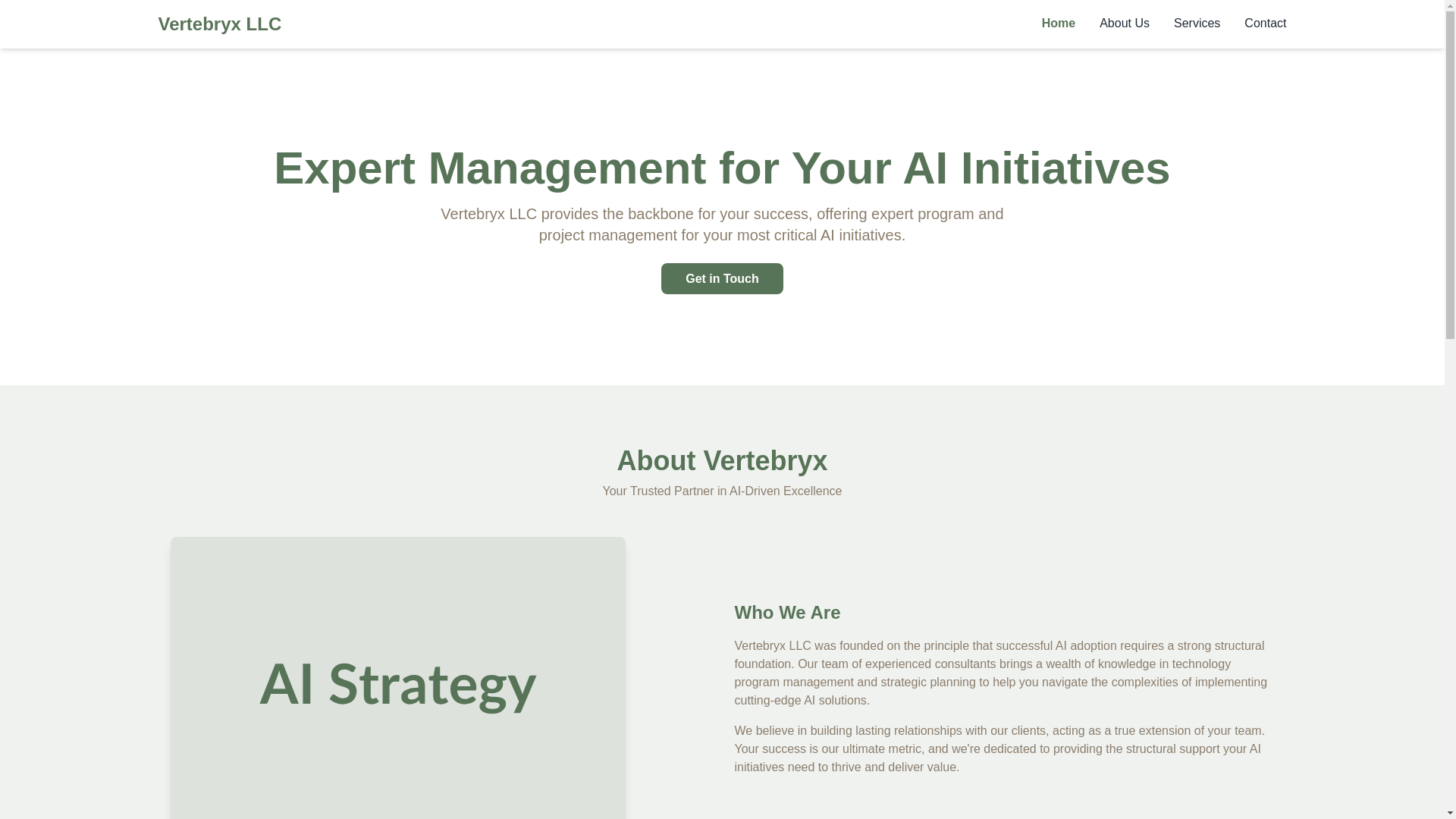 website screenshot of https://vertebryx.pages.dev/