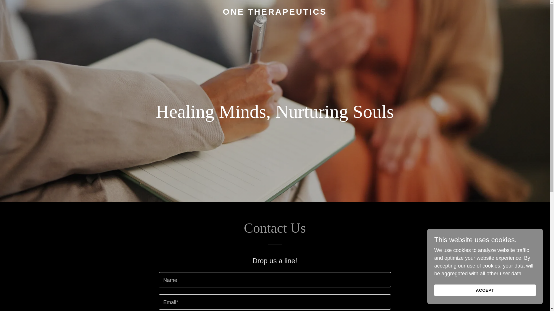 website screenshot of https://onetherapeutics.org/