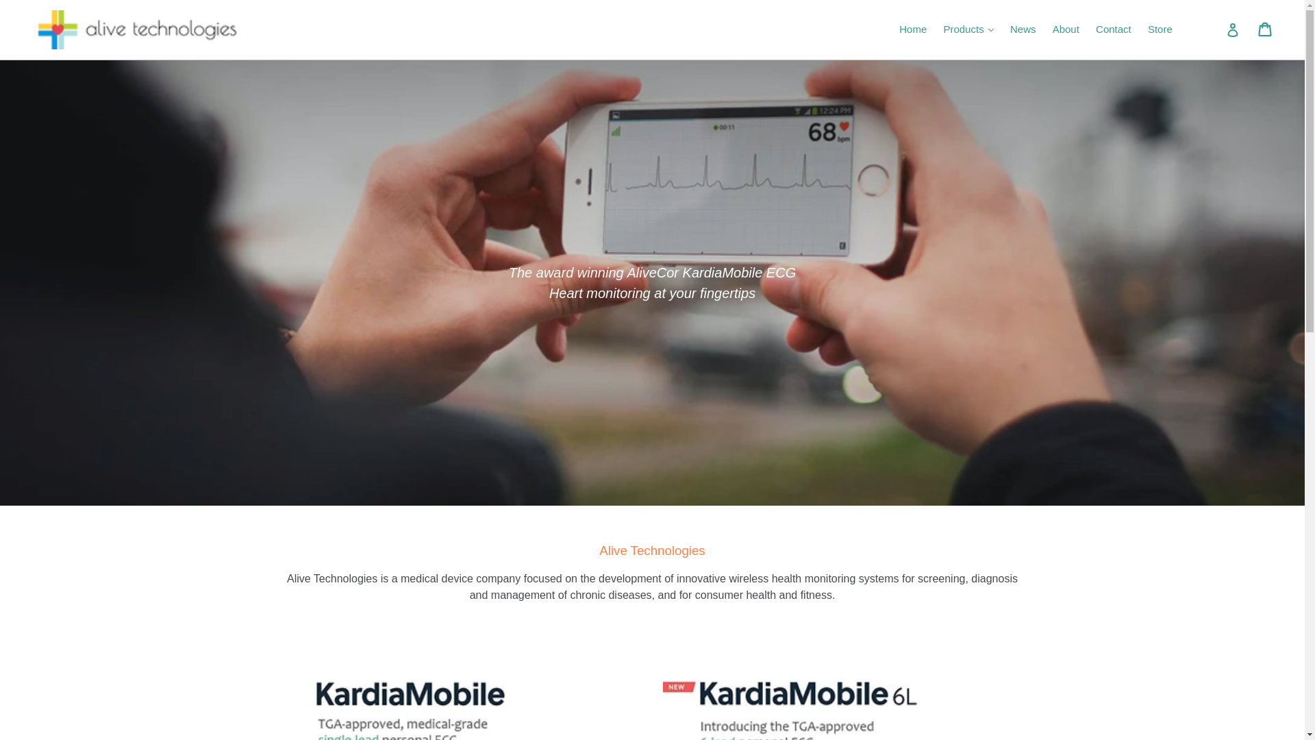 website screenshot of https://alivecor.online/