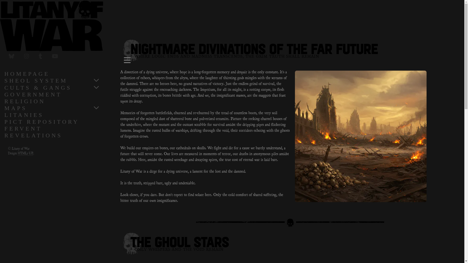 website screenshot of https://litanyofwar.pages.dev/