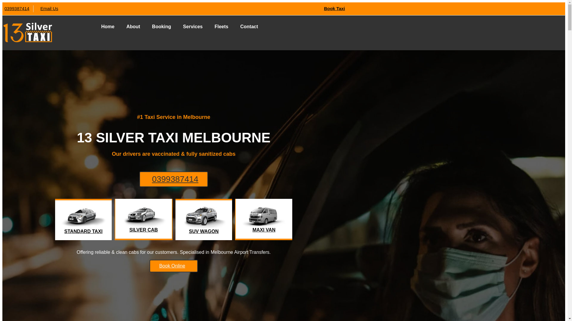 website screenshot of https://westsilvertaxi.com.au/