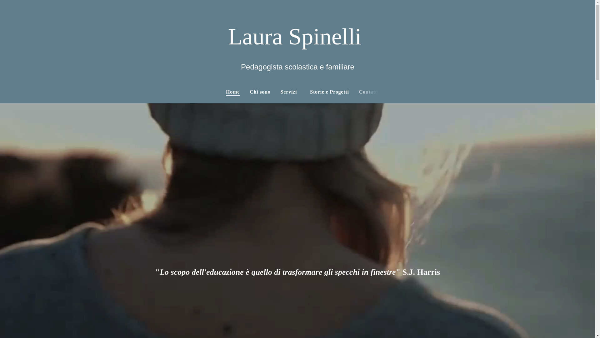 website screenshot of https://pedagogistalaura.it/