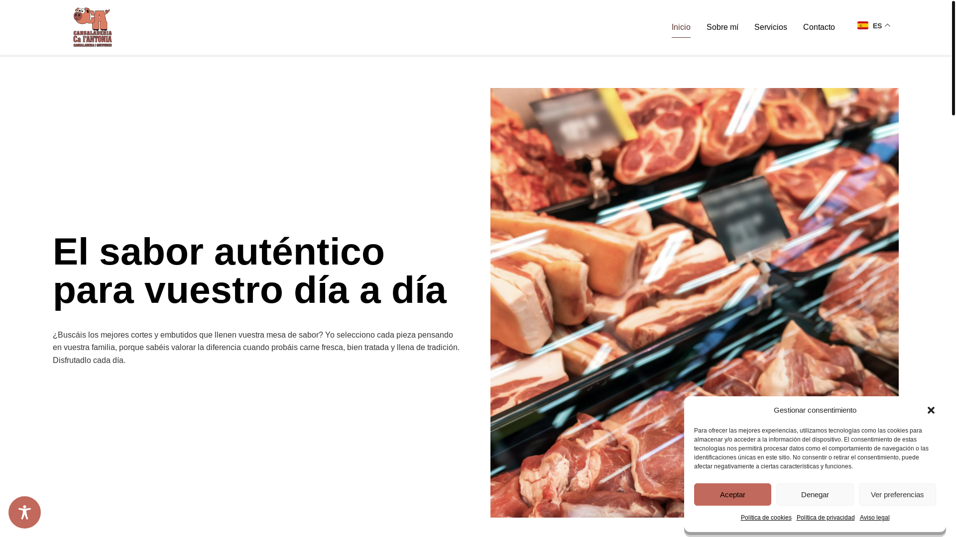 website screenshot of https://cansaladeriacalantoniaprades.com/