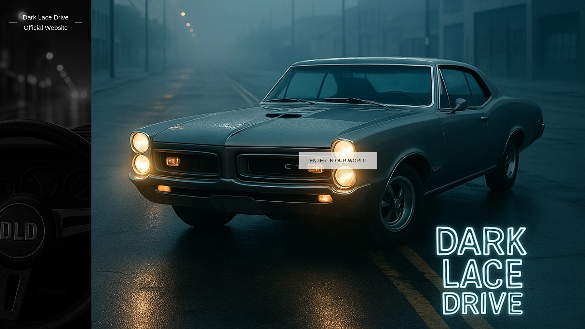 website screenshot of https://darklacedrive.com/