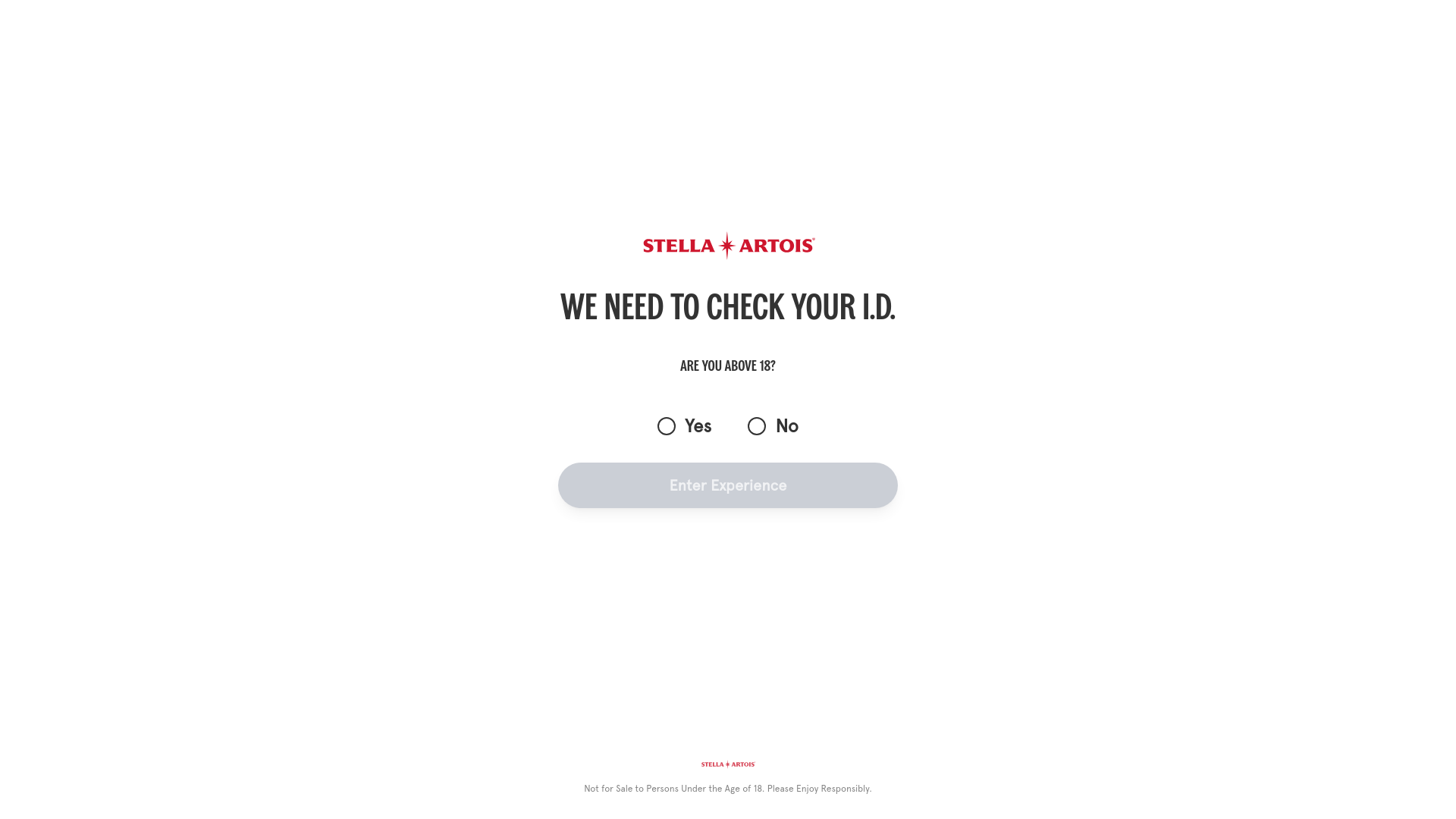 website screenshot of https://stellaartois.co.tz/