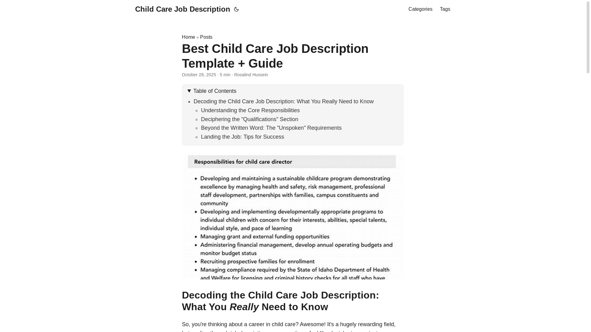 website screenshot of https://child-care-job-description.pages.dev/