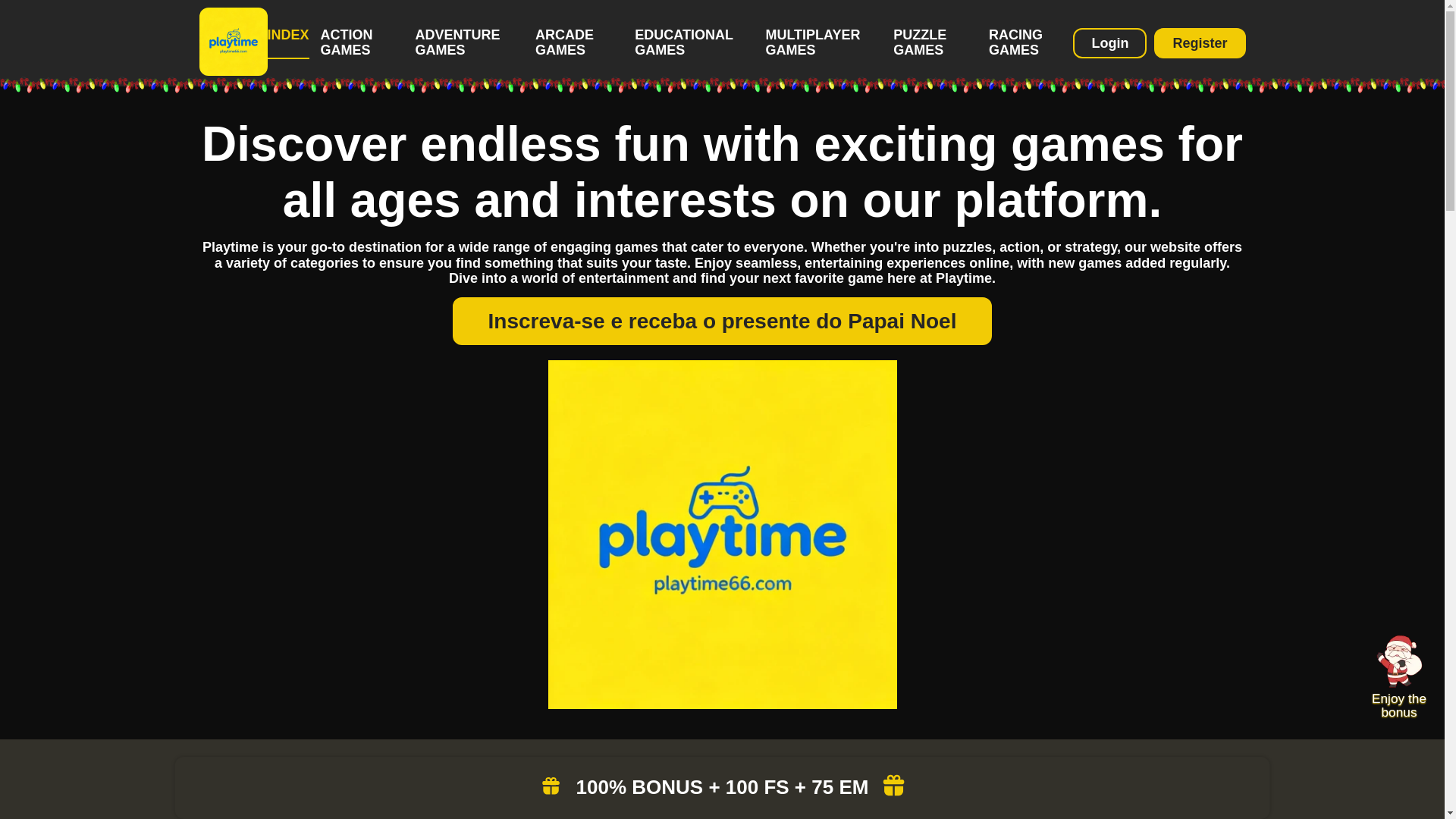 website screenshot of https://playtime66.com/