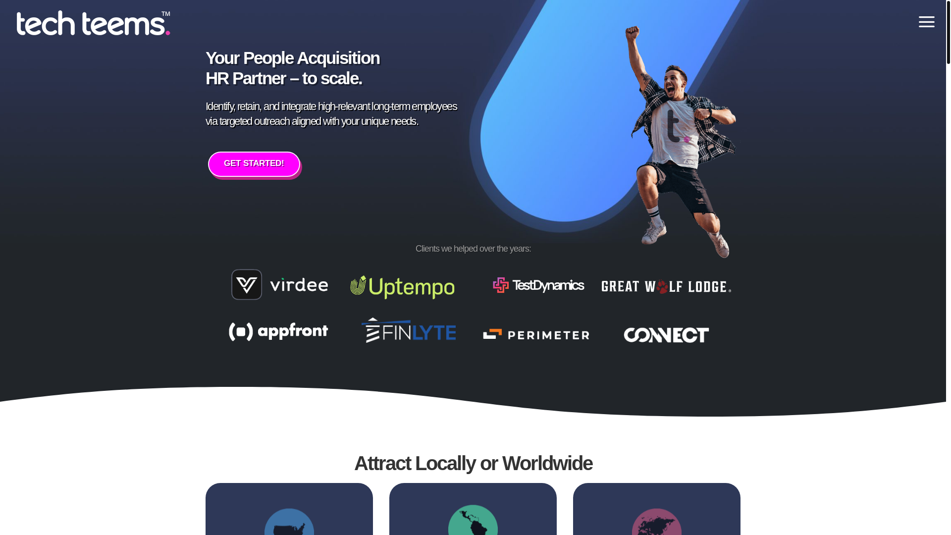 website screenshot of https://techteemsexprts.com/