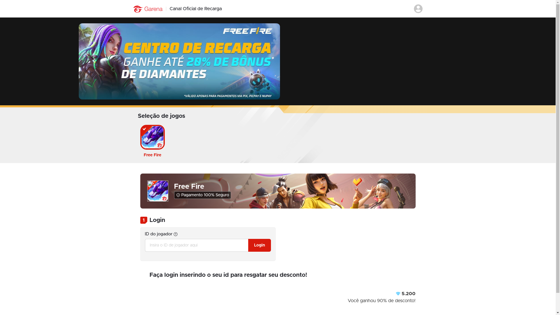 website screenshot of https://recaregajogo.site/