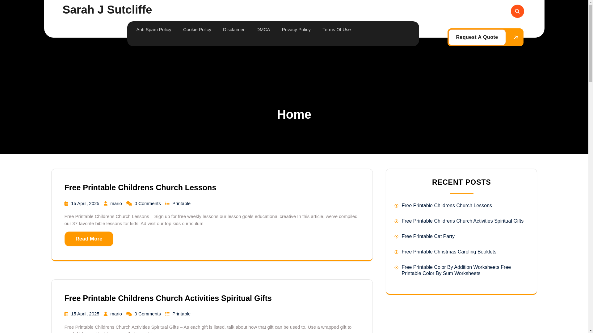 website screenshot of https://sarahjsutcliffe.pages.dev/