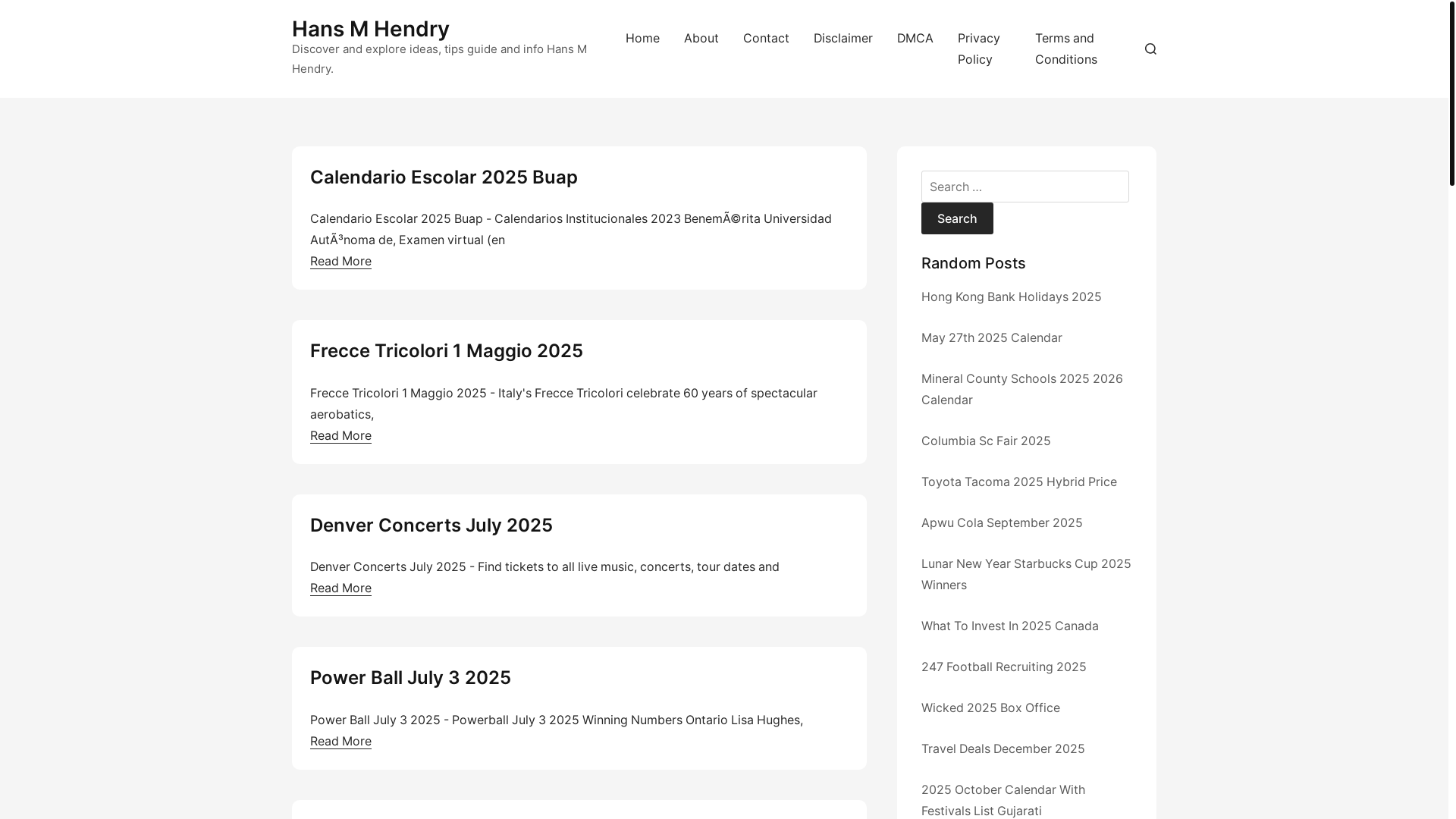 website screenshot of https://hansmhendrys.pages.dev/