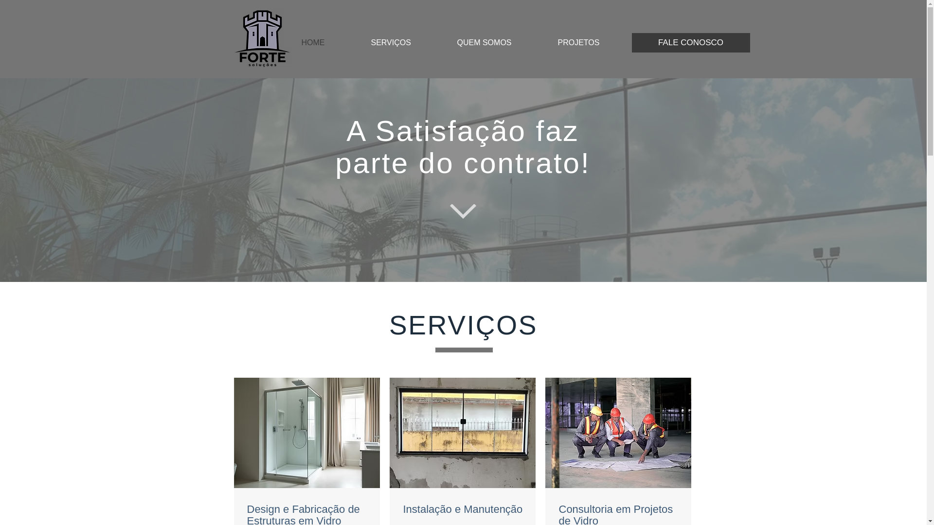 website screenshot of https://fortesolucoeseng.com.br/
