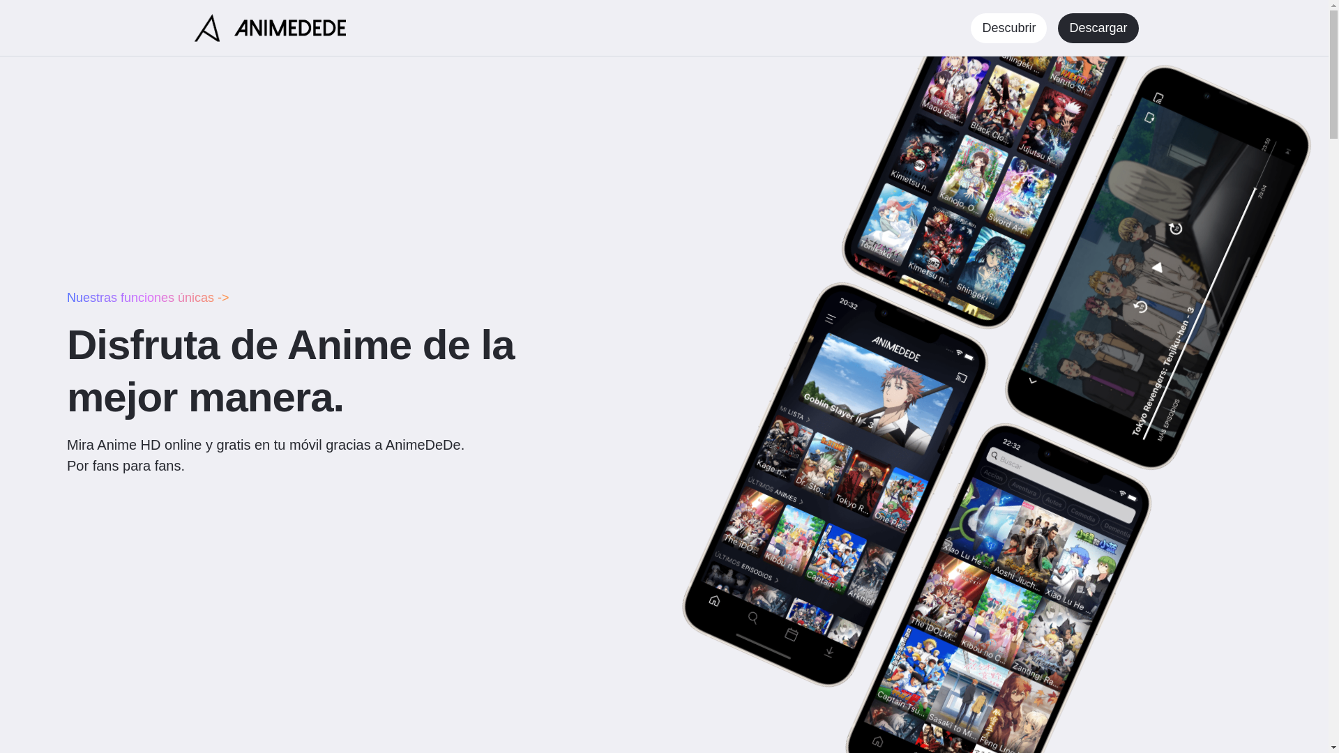 website screenshot of https://animedede-web.pages.dev/