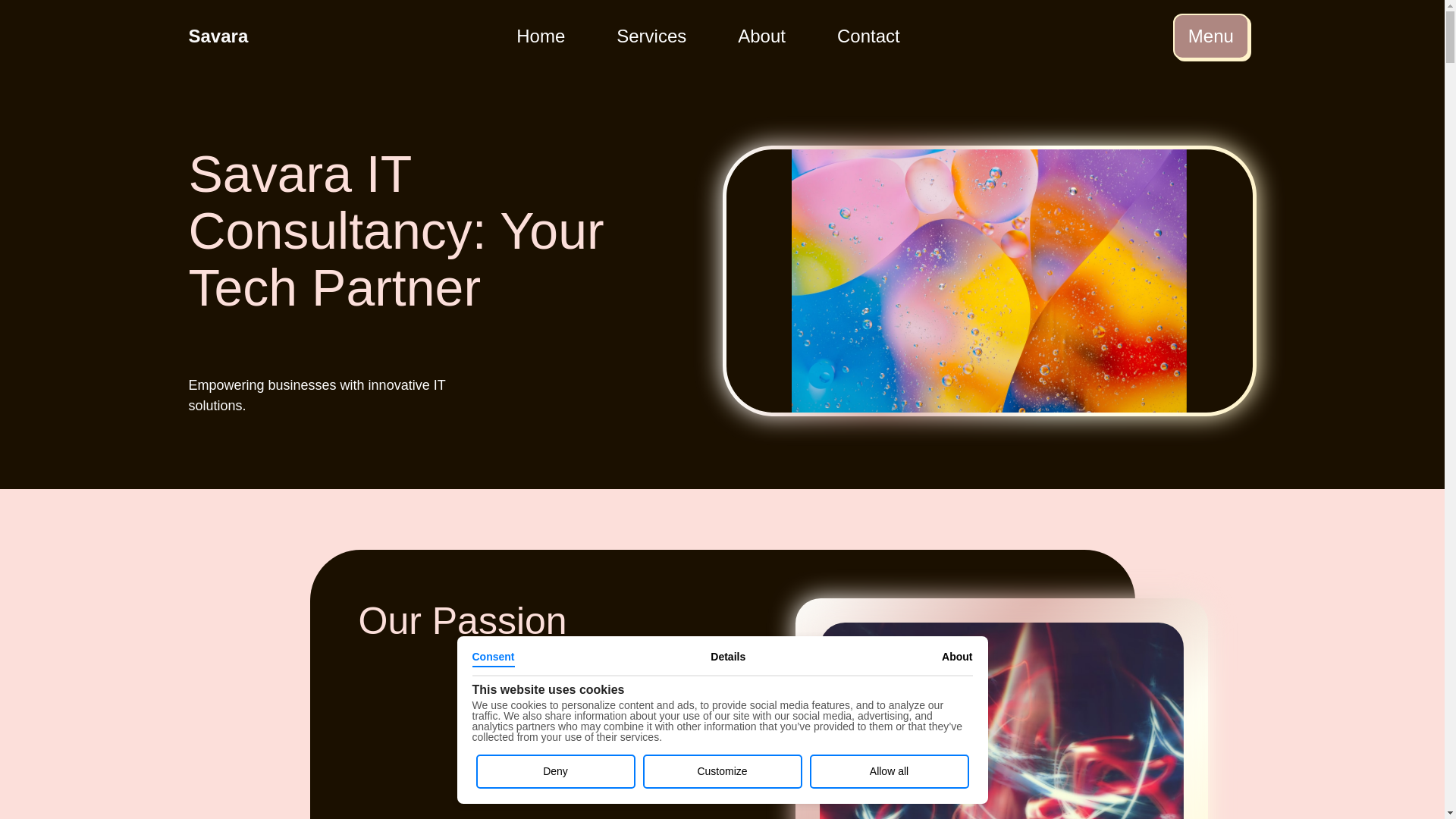 website screenshot of https://savaraitconsultancy.pages.dev/