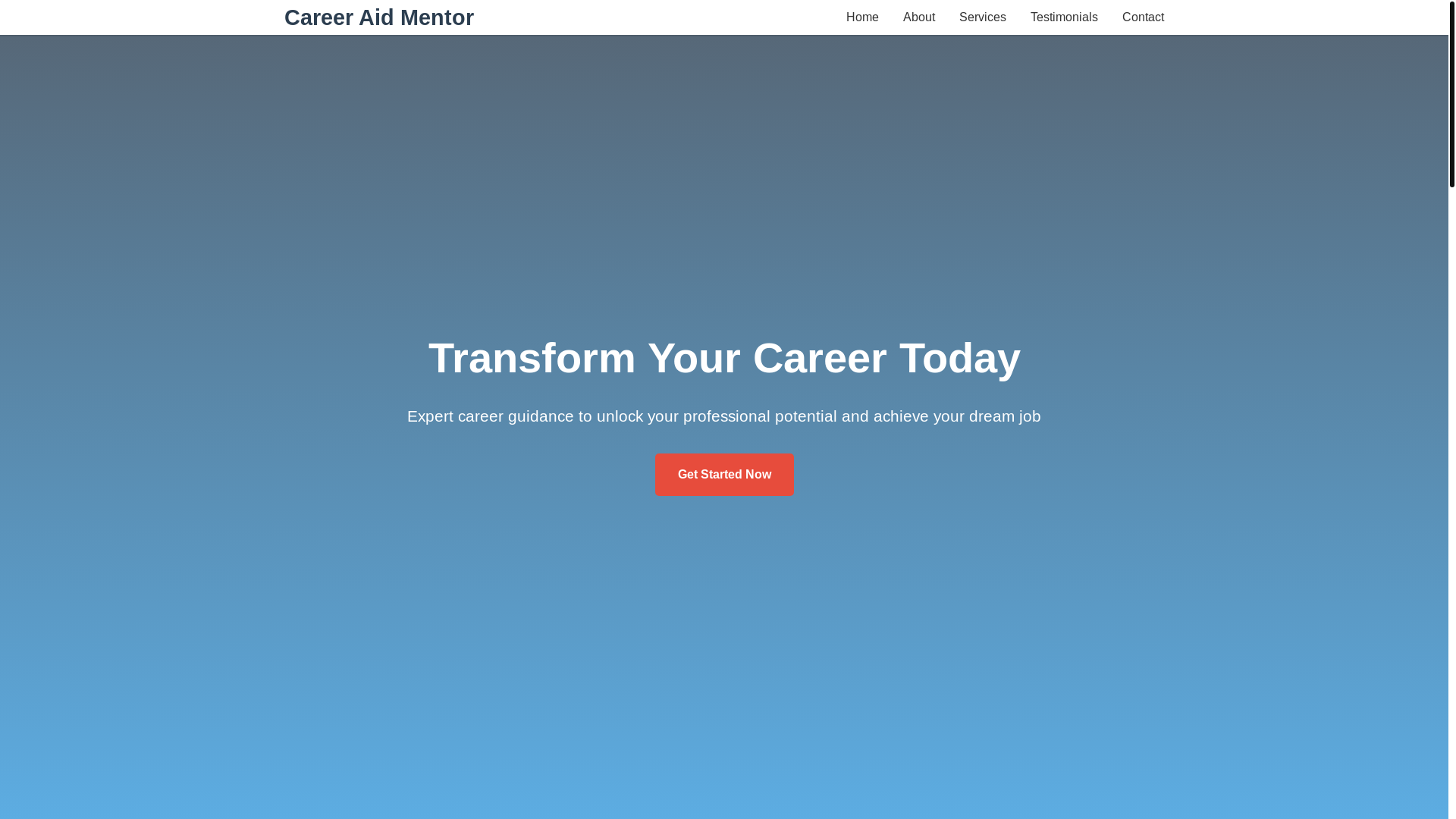 website screenshot of https://careeraidmentor.cyou/
