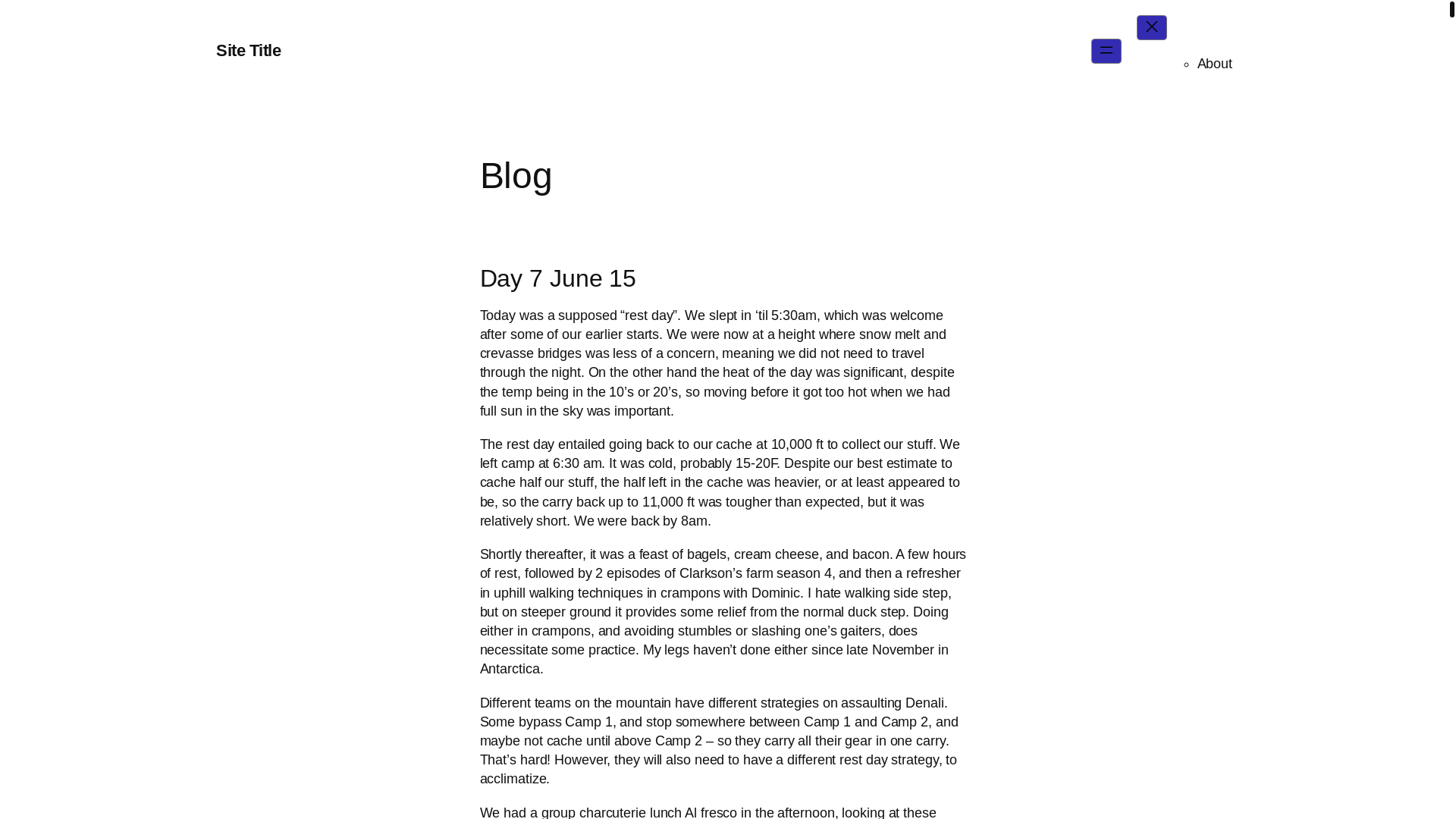 website screenshot of https://ramblingwhilerambling.com/