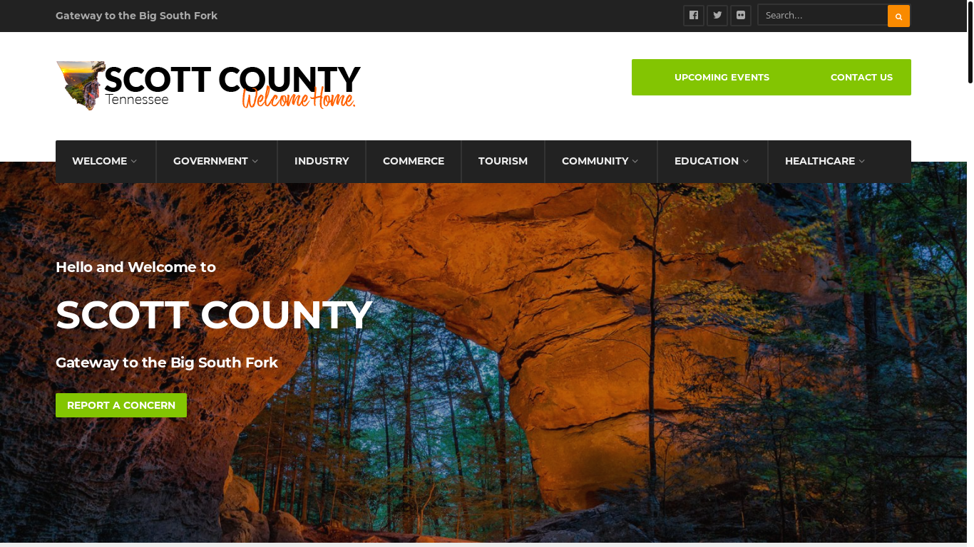 website screenshot of https://scottcounty.com/