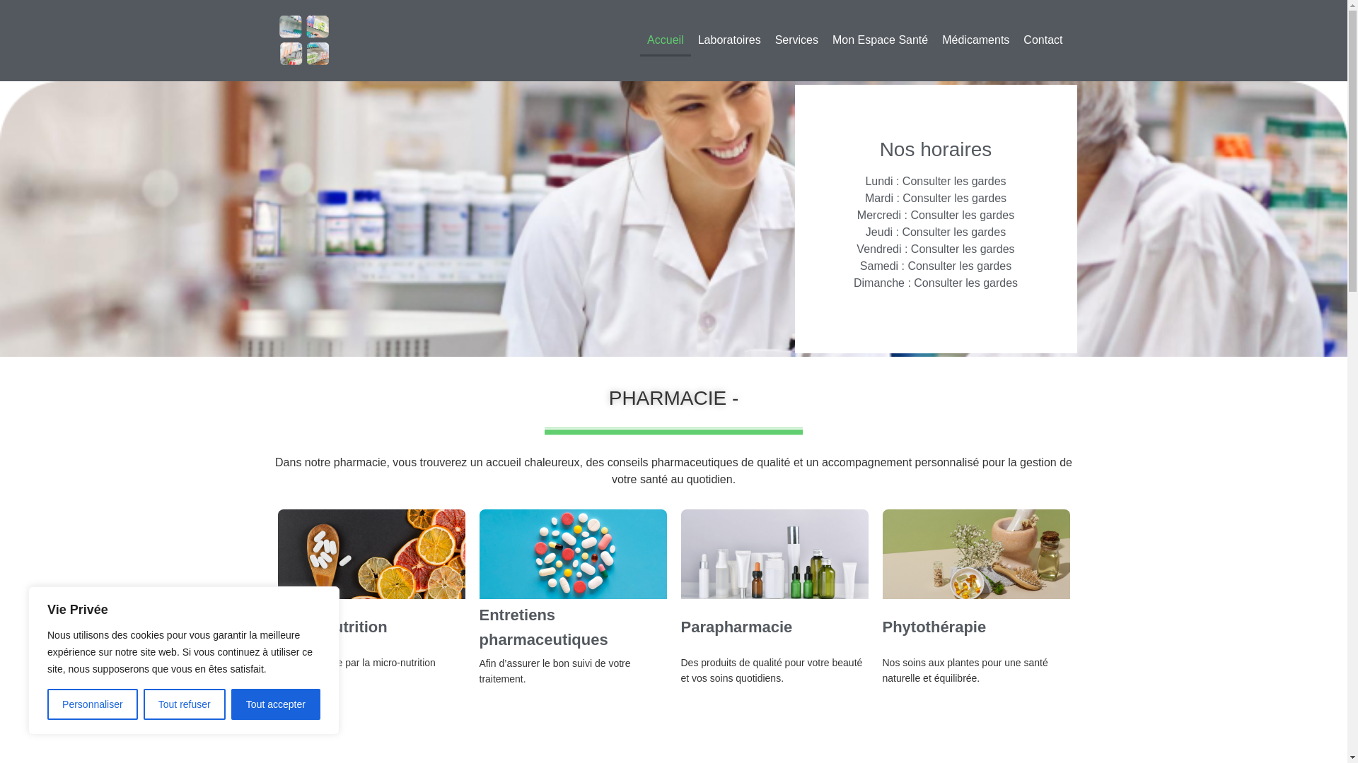 website screenshot of https://pharmaciedellenbach-saales.fr/