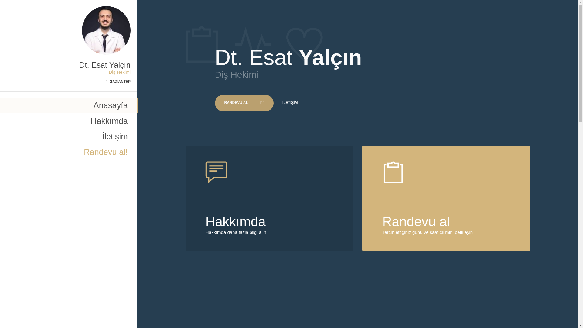 website screenshot of https://dtesatyalcin.com/
