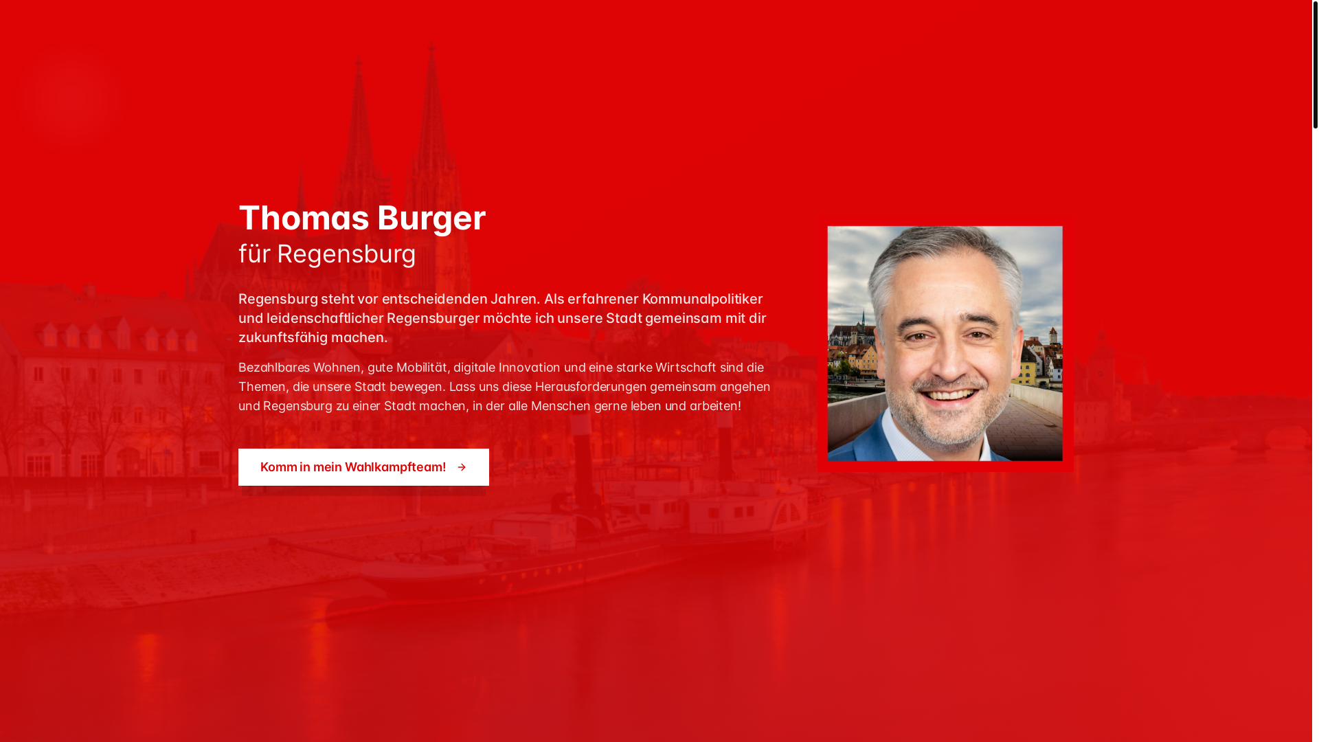 website screenshot of https://team-regensburg.de/