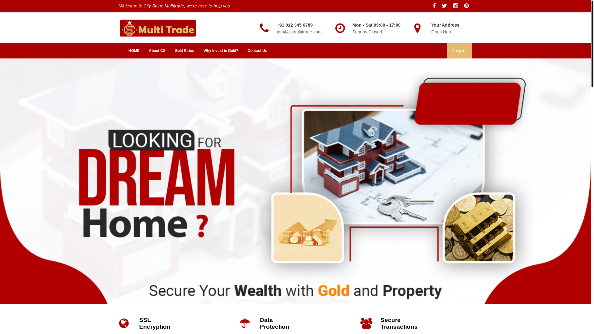 website screenshot of https://cityshinejewellers.com/
