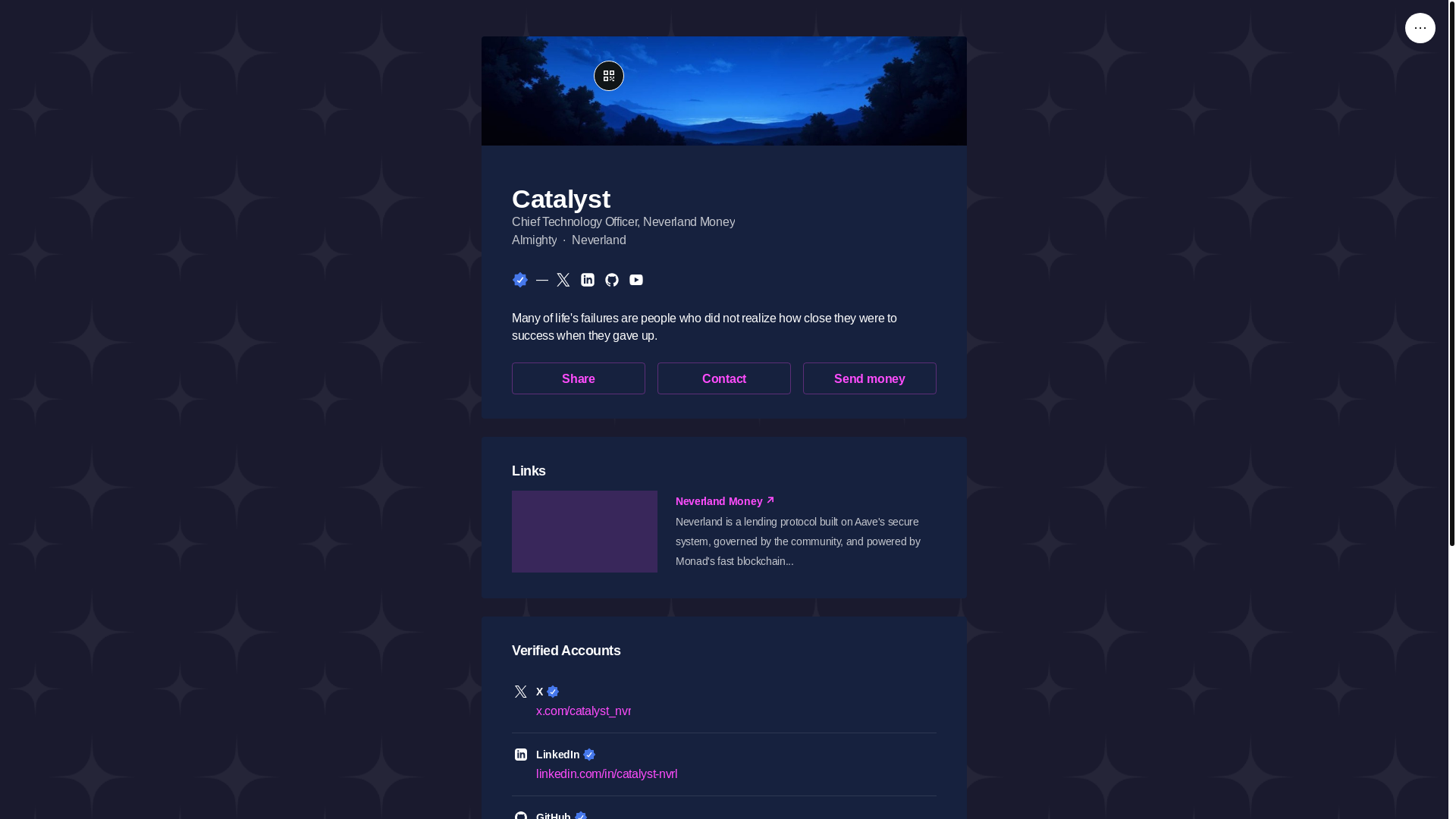 website screenshot of https://catanet.link/