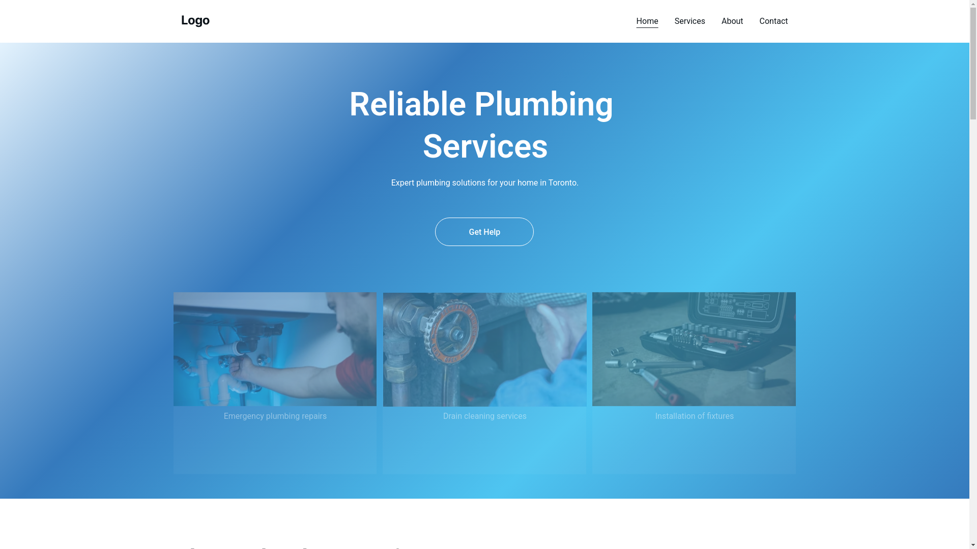 website screenshot of https://plumbergraciastoronto.site/