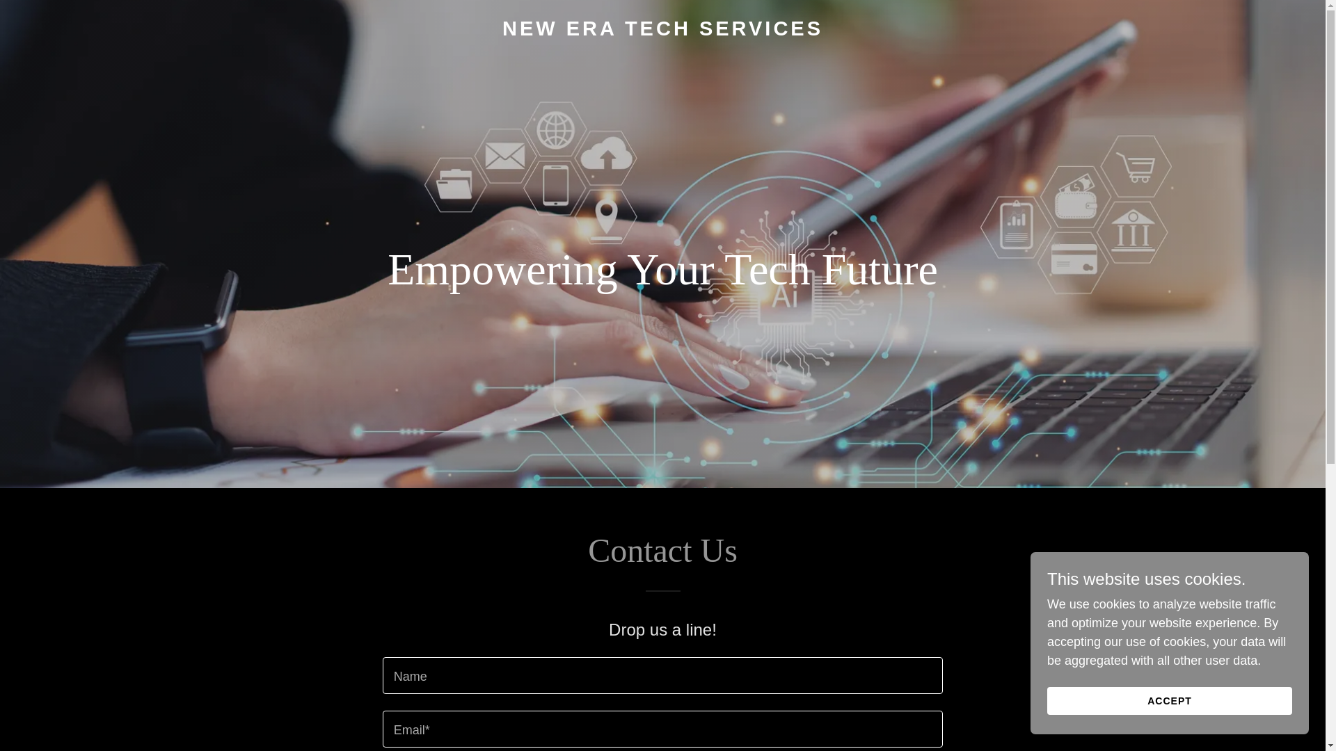 website screenshot of https://neweratechservices.com.au/