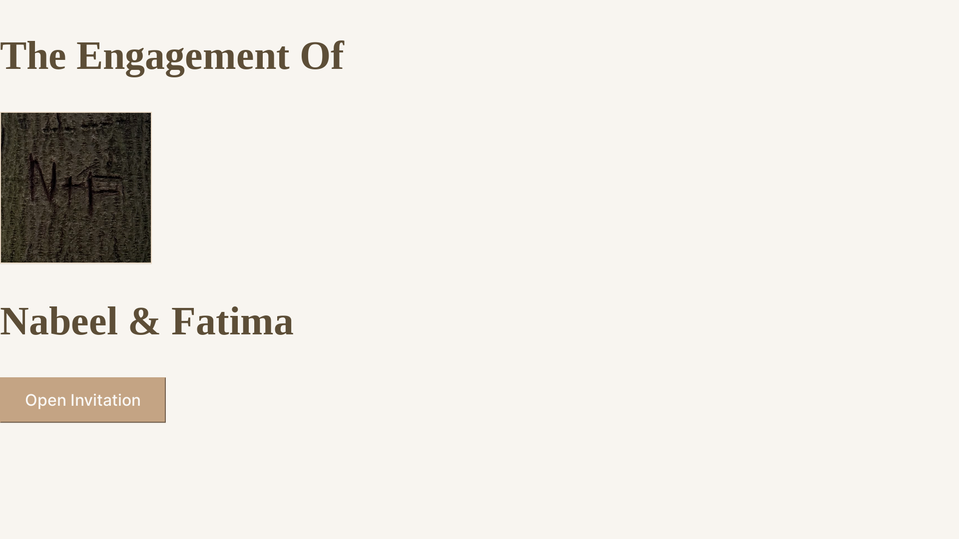website screenshot of https://nabeelandfatima.love/