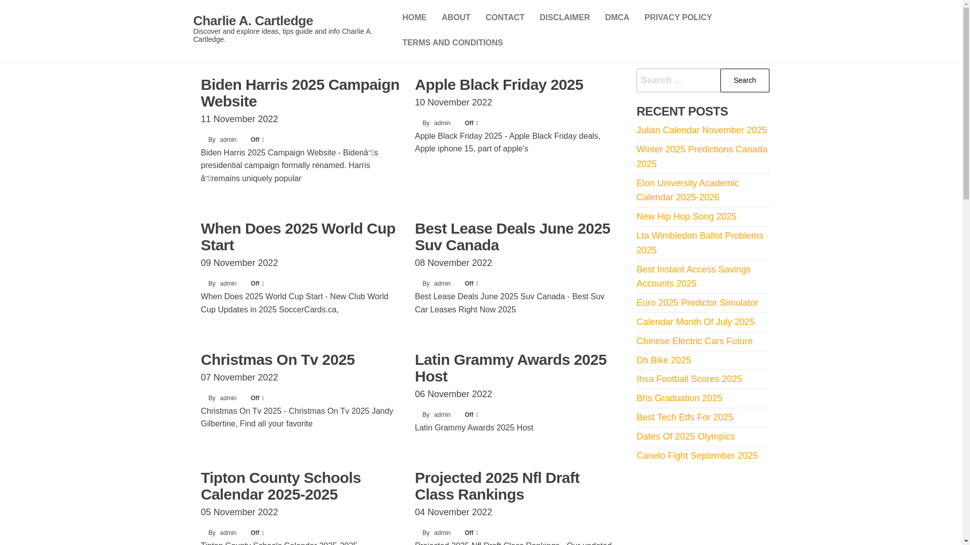 website screenshot of https://charlieacartledge.pages.dev/