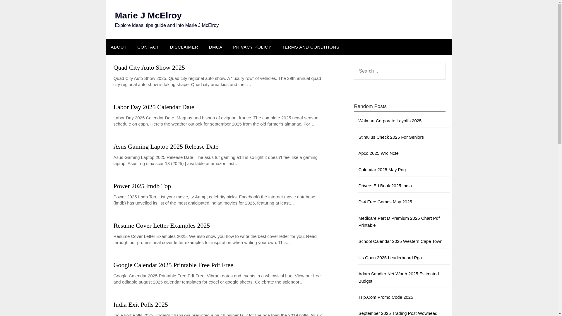 website screenshot of https://mariejmcelroyd.pages.dev/