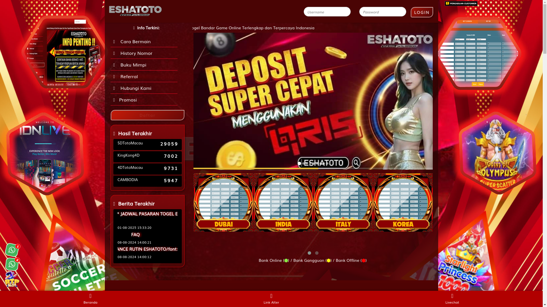 website screenshot of https://eshaplay33.site/
