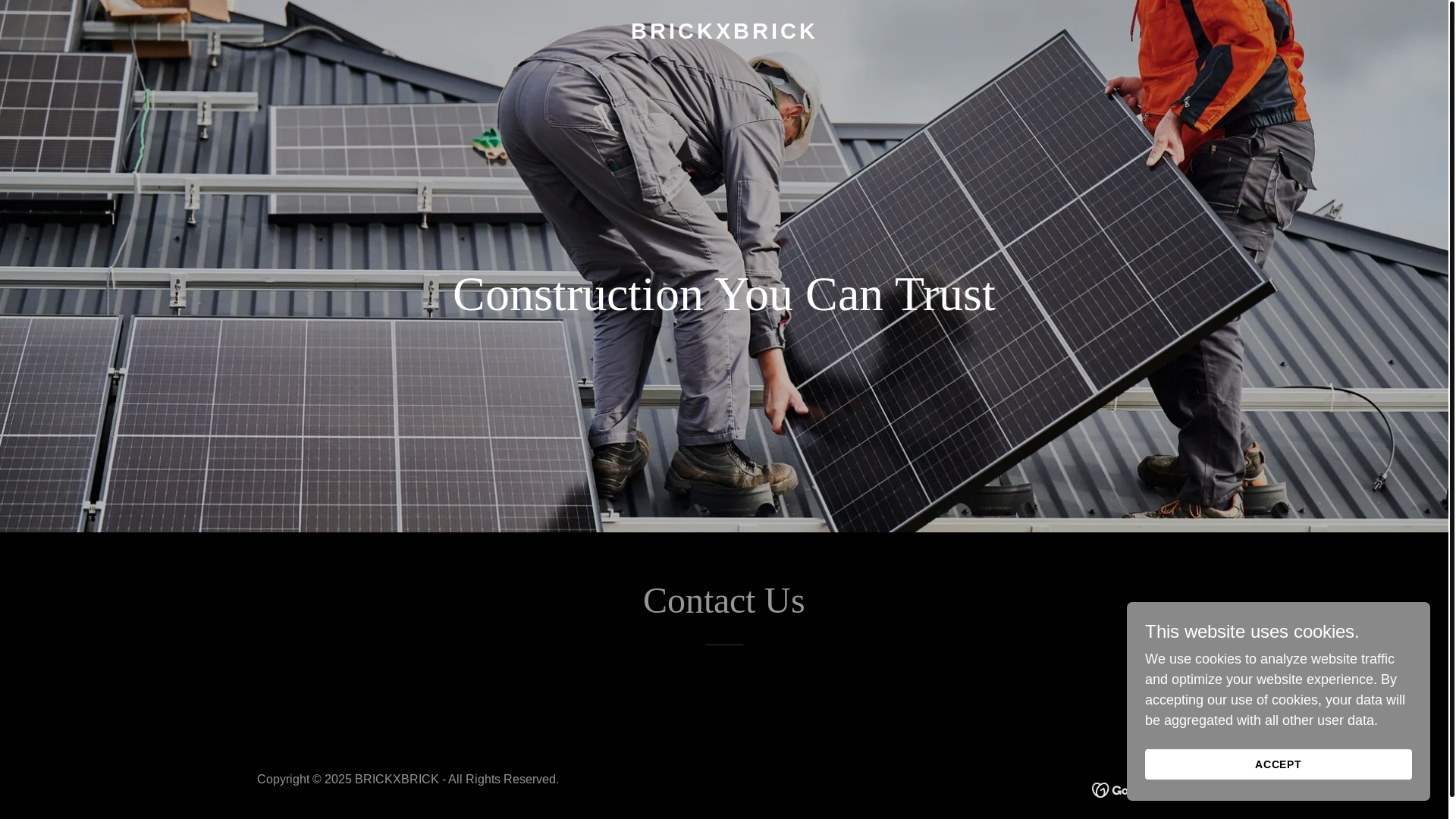 website screenshot of https://brickx.co.za/