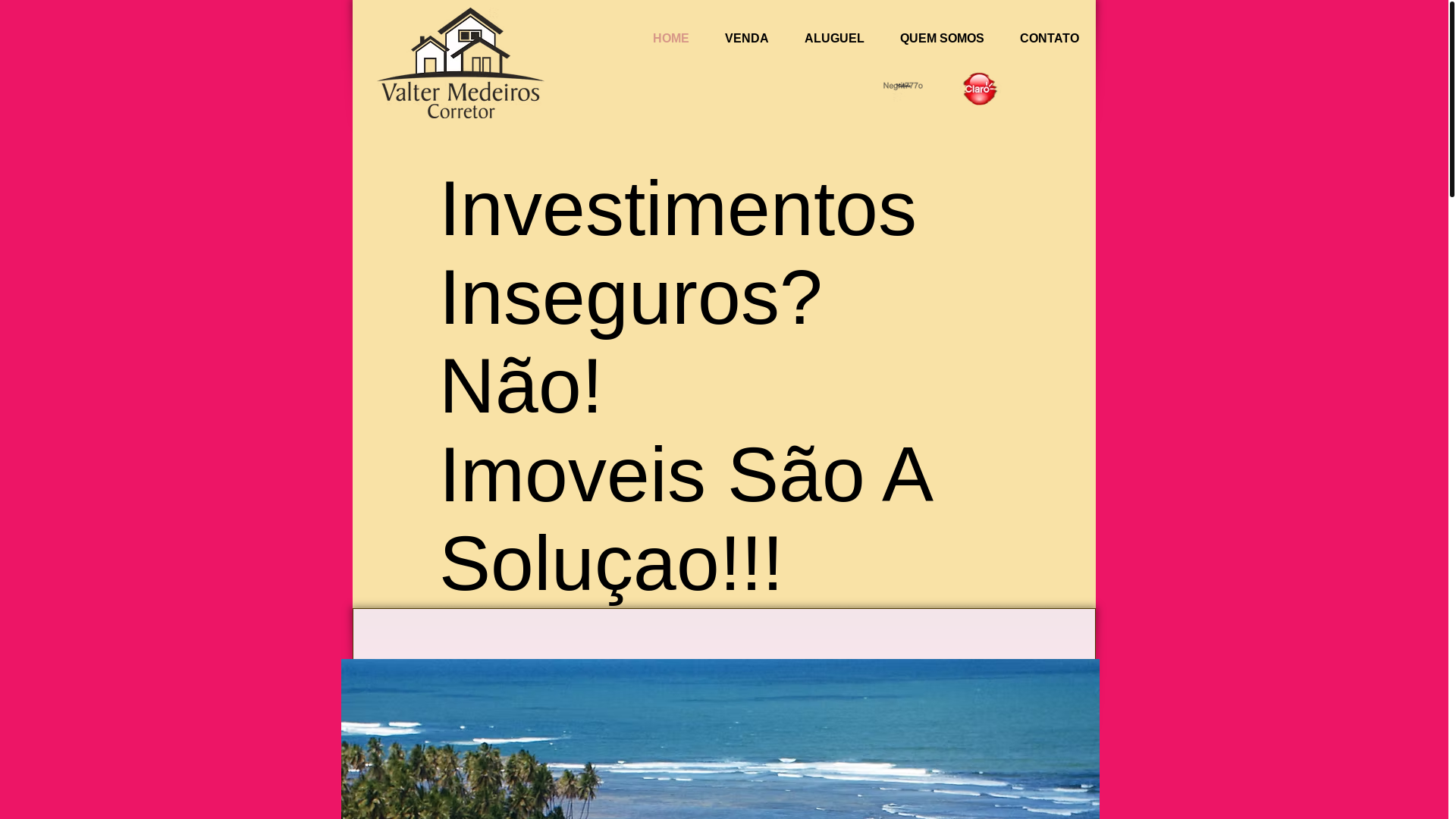 website screenshot of https://imoveissuasolucao.com.br/