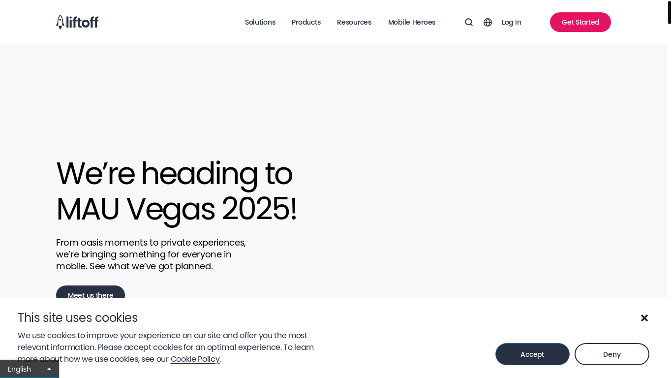 website screenshot of https://vungle.com/