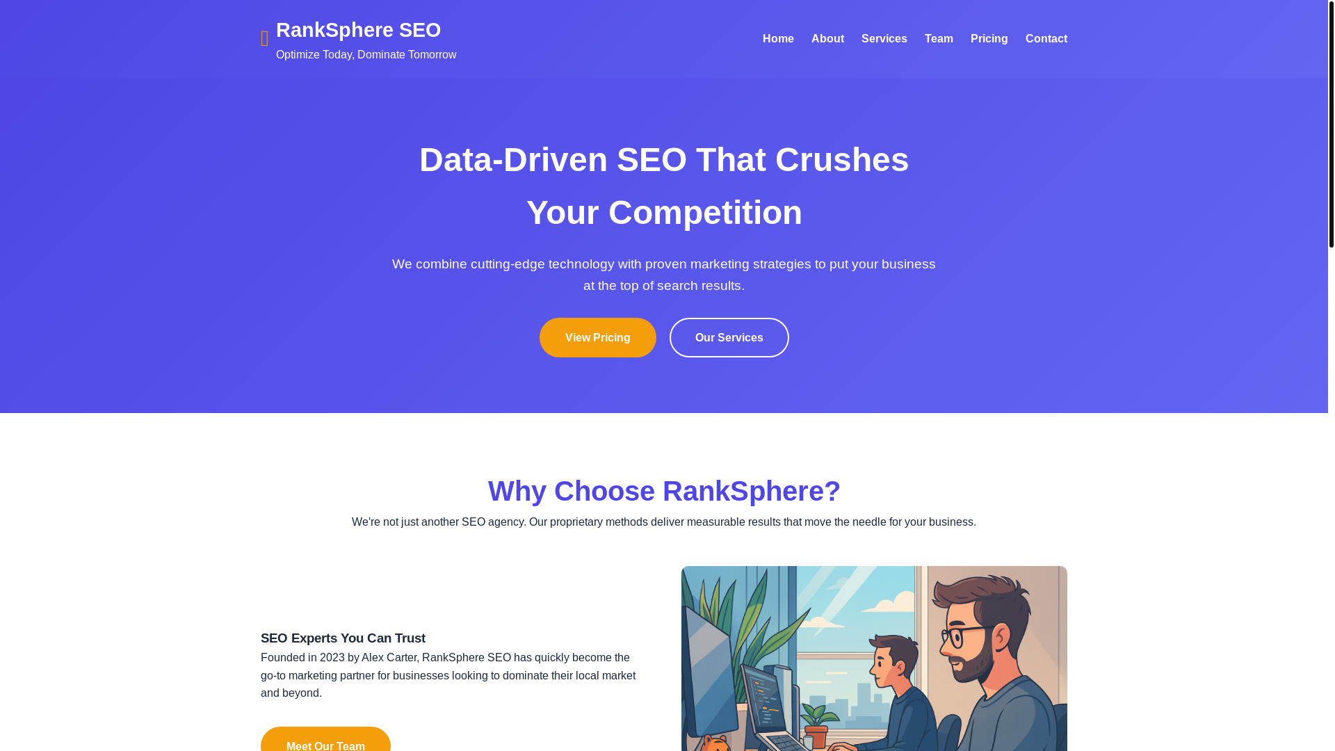 website screenshot of https://ranksphere.org/