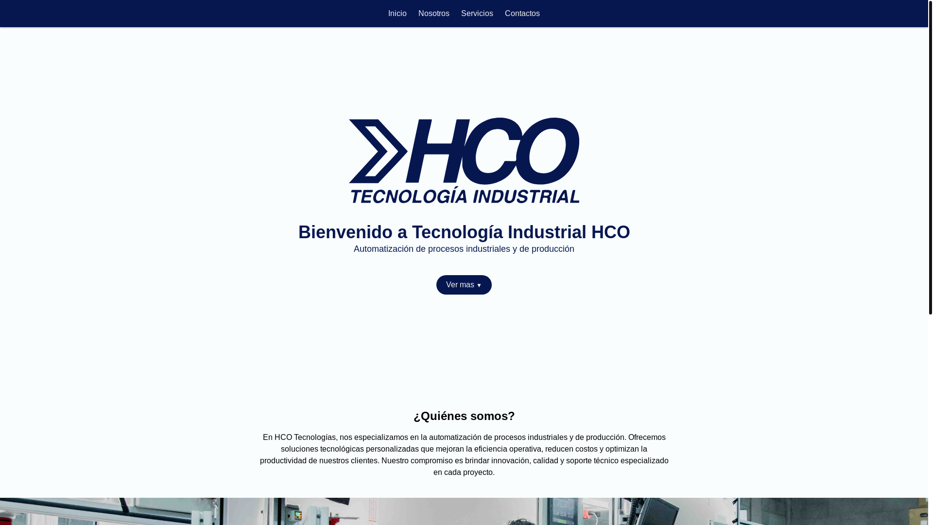 website screenshot of https://tecnologiaindustrialhco.com/
