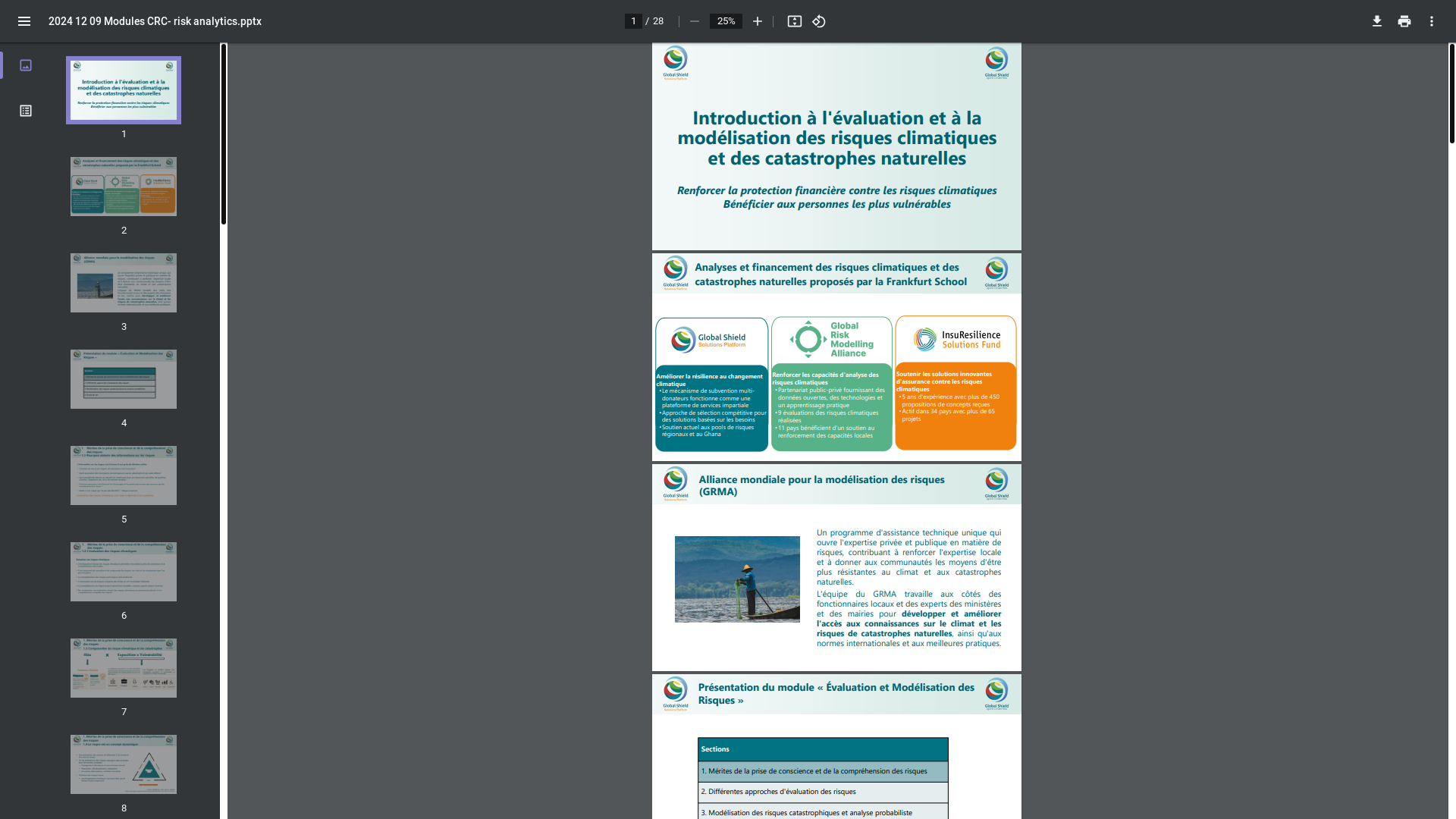 website screenshot of https://global-shield-solutions.org/wp-content/uploads/2024/11/2024-08-10-Modules-CRC-risk-analytics-FINAL-fr.pdf