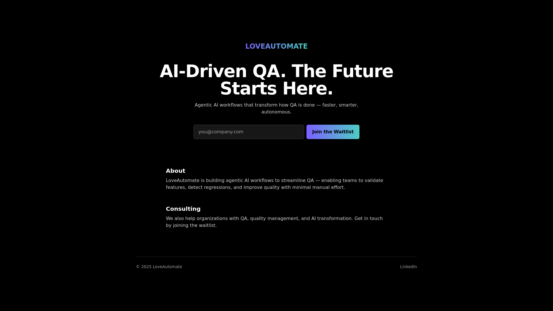 website screenshot of https://love-automate-lead-page.pages.dev/