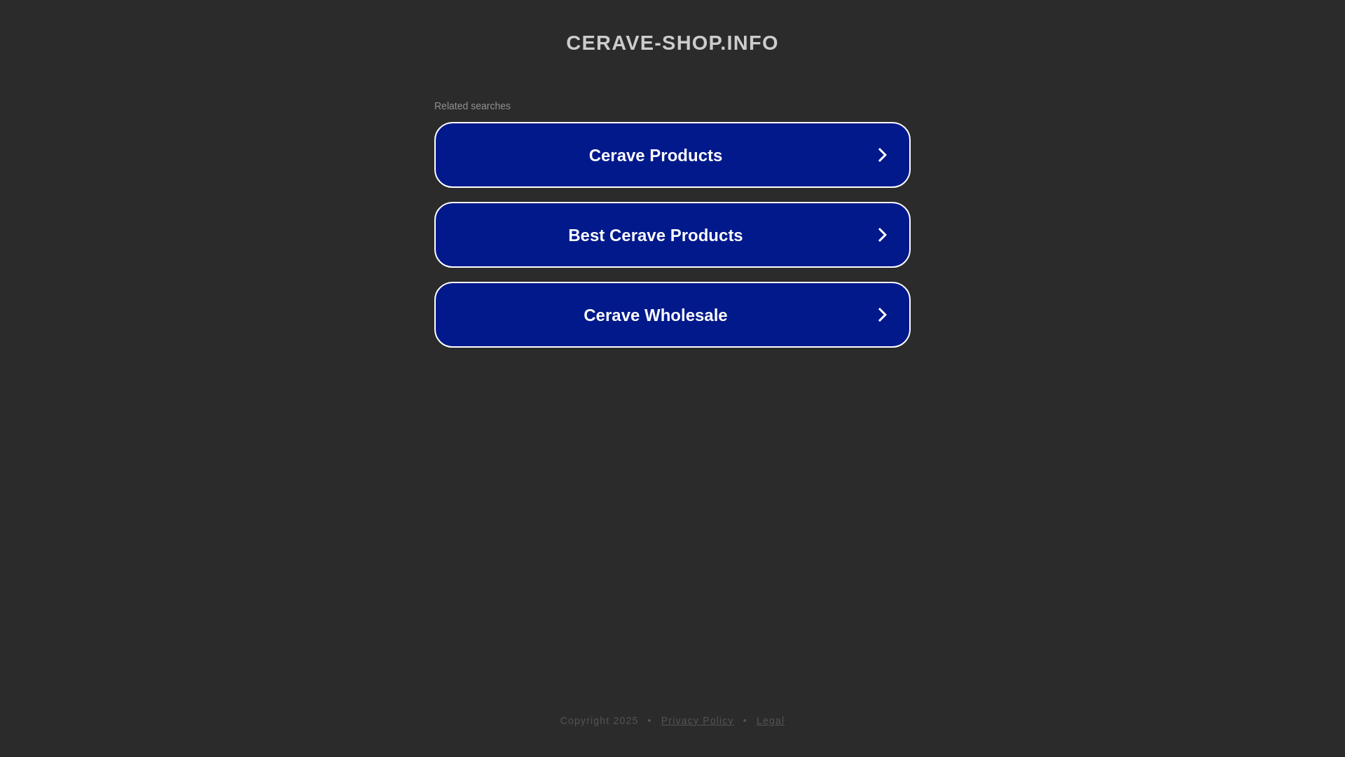 website screenshot of https://cerave-shop.info/