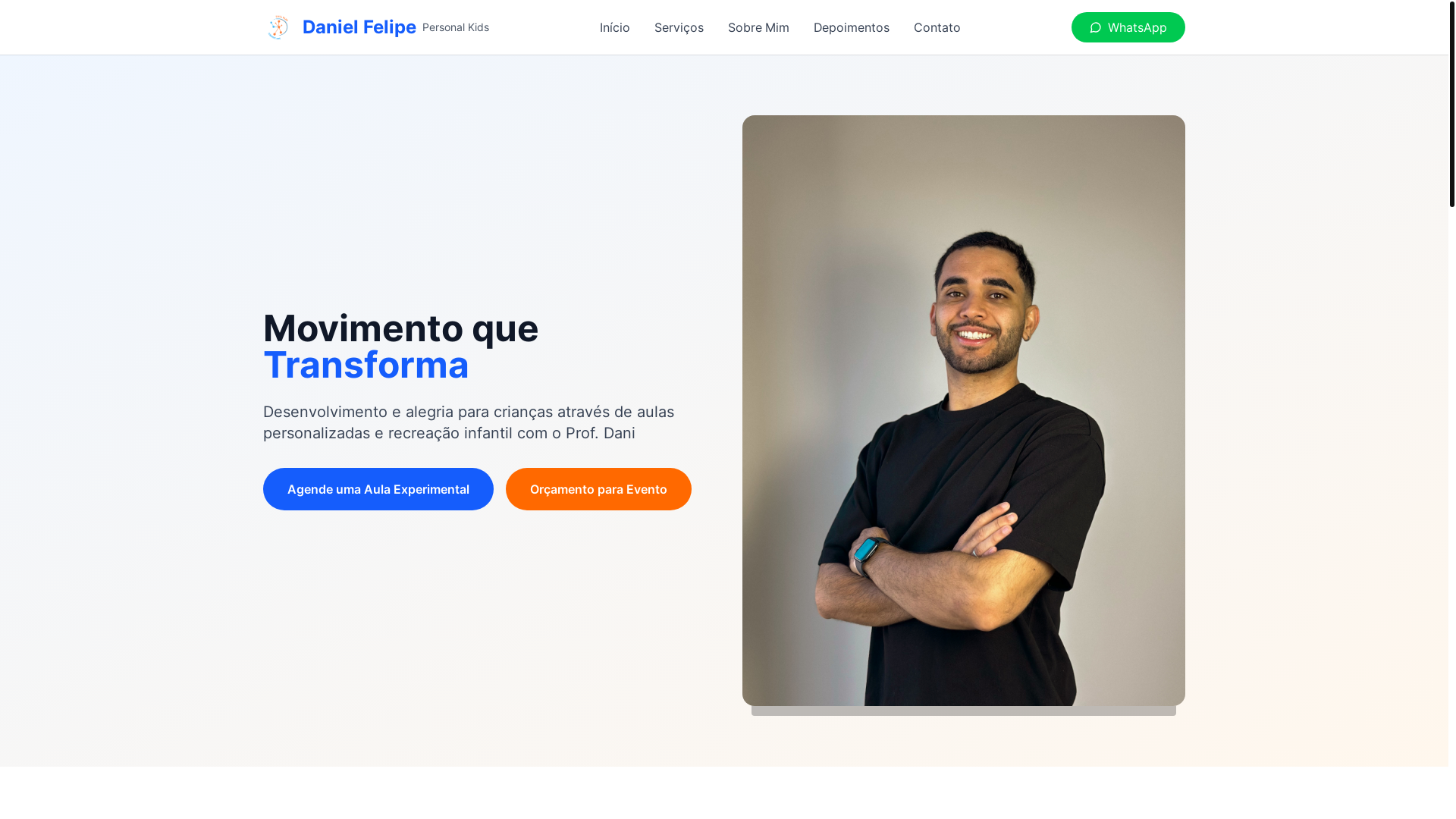 website screenshot of https://profdanikids.com/