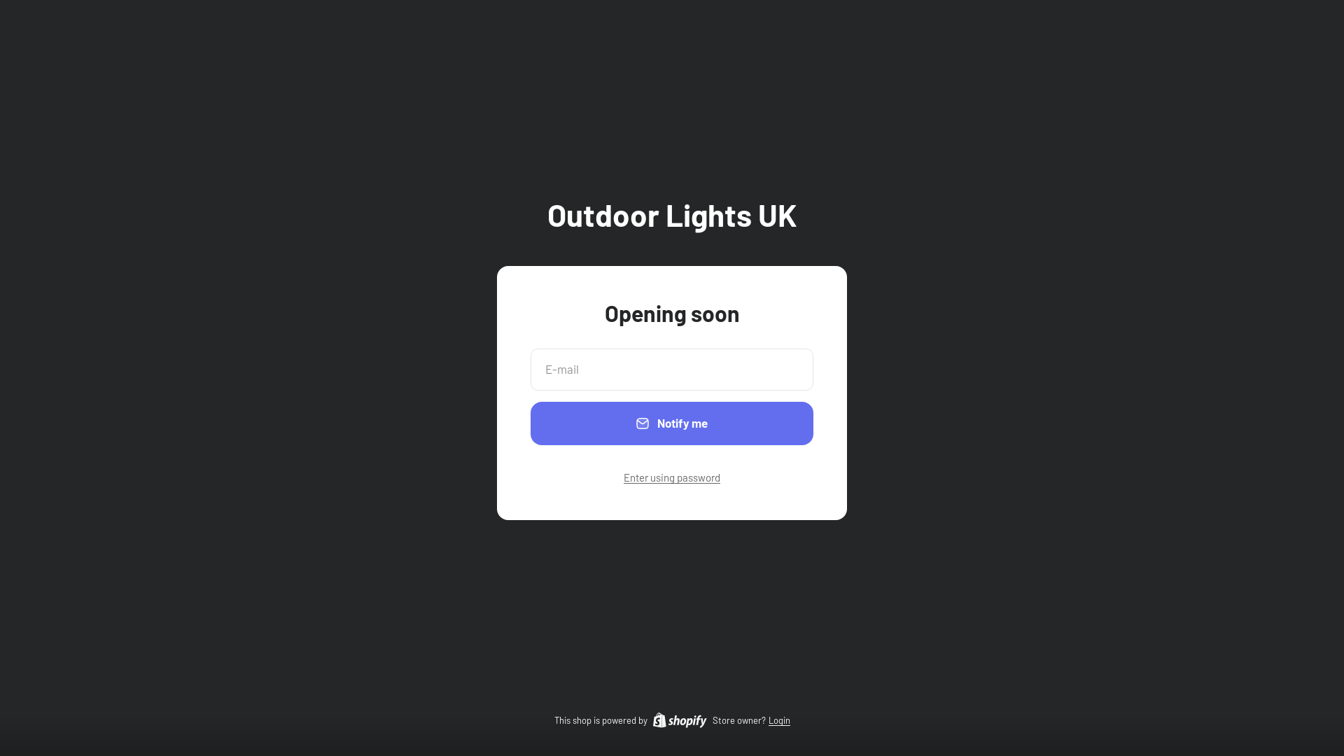 website screenshot of https://exteriorwalllights.com/