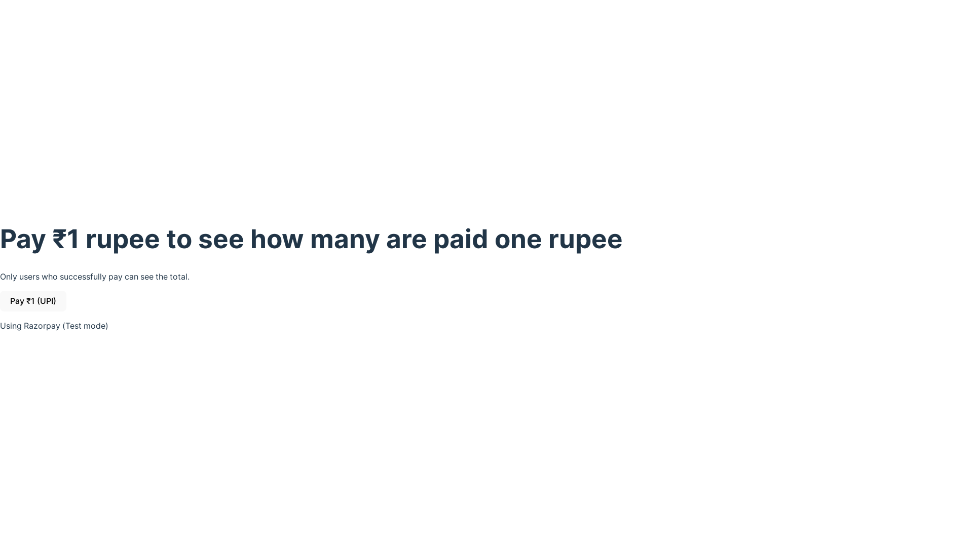 website screenshot of https://payonerupee.online/