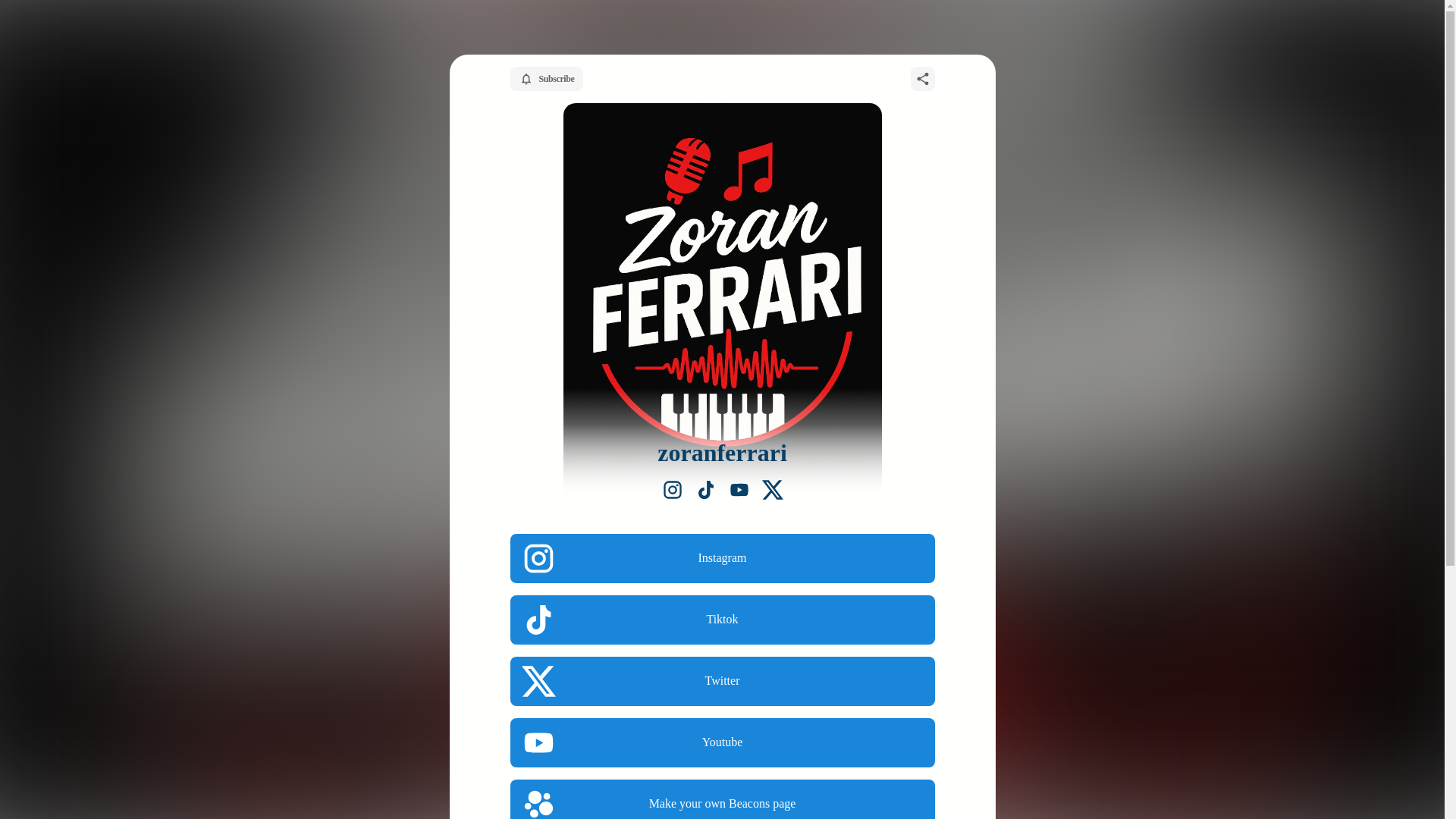 website screenshot of https://zoranferrari.com/